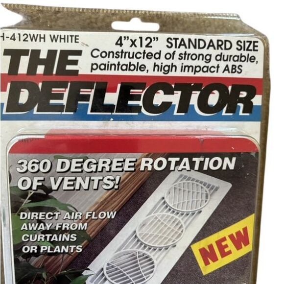 The Deflector Standard Size Register Heating Floor Vent NOS - Picture 2 of 6